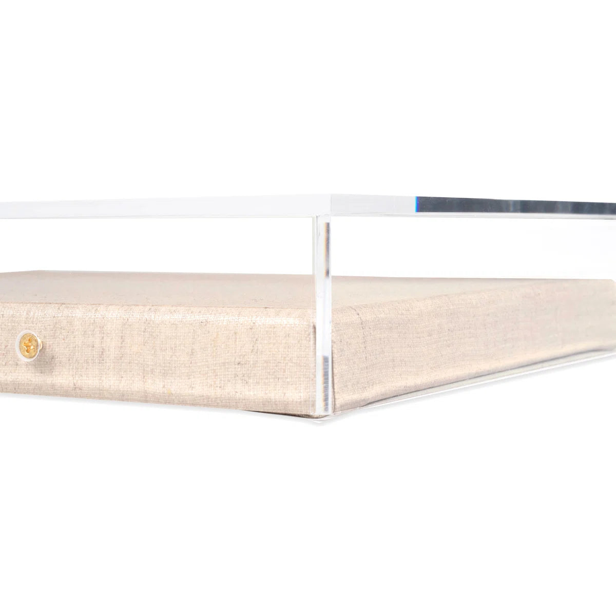 Modern Acrylic Shadowbox with Linen Canvas 2" Depth | UV Grade