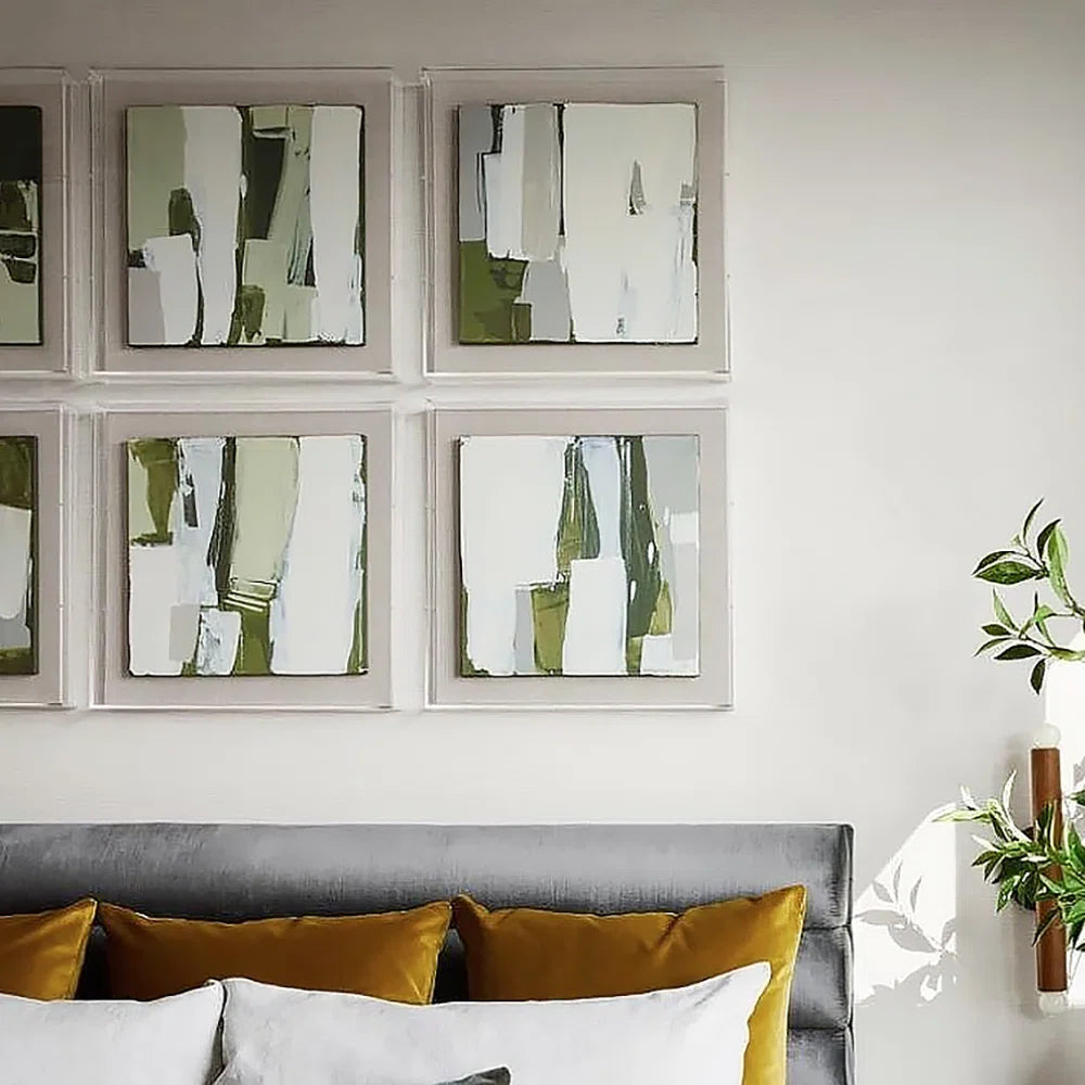 Modern Acrylic Shadowbox with Linen Canvas 2" Depth | UV Grade