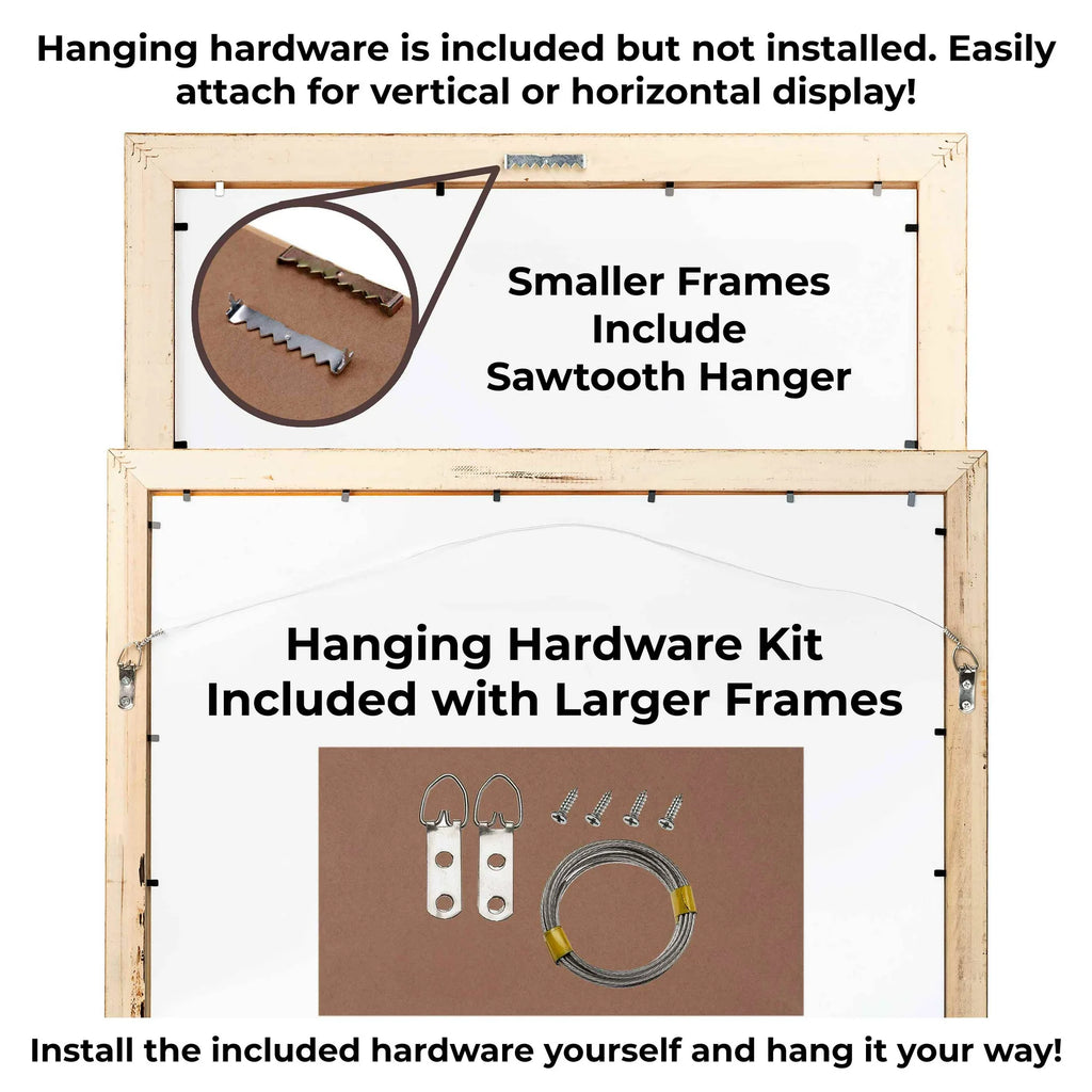 24x48 Frame Gold Bamboo Picture Frame